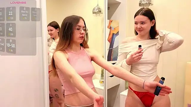 TessieNoffsinger — Lucy spanks Abigail's tits x5